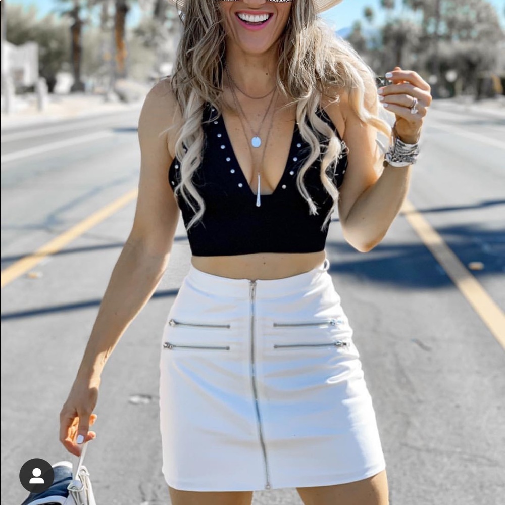 White skirt